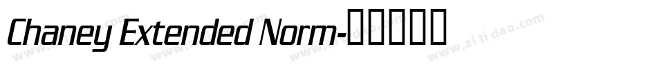 Chaney Extended Norm字体转换